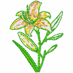 Flowers Embroidery Design 11